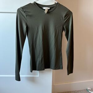 H&M GUC Olive Long Sleeve Women's Top